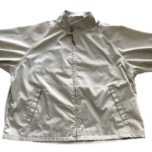 English Squire Jacket Classic Light Tan Size 50 Poly Cotton Blend Vintage